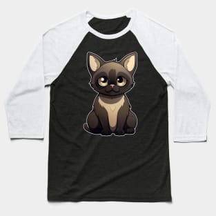 Cute Siamese Cat Lover Funny Siamese Cat Baseball T-Shirt